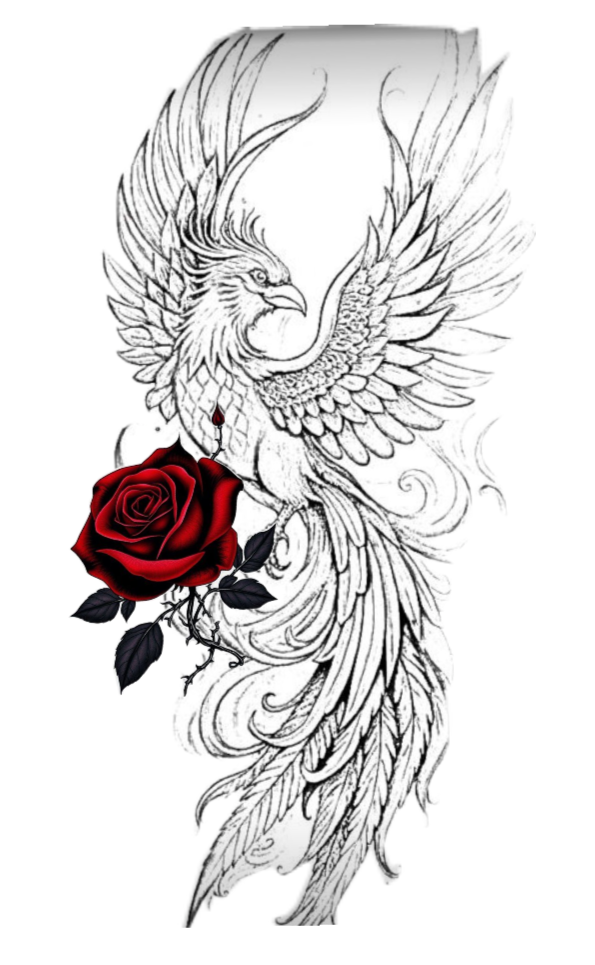 Brand imagery — winged rose